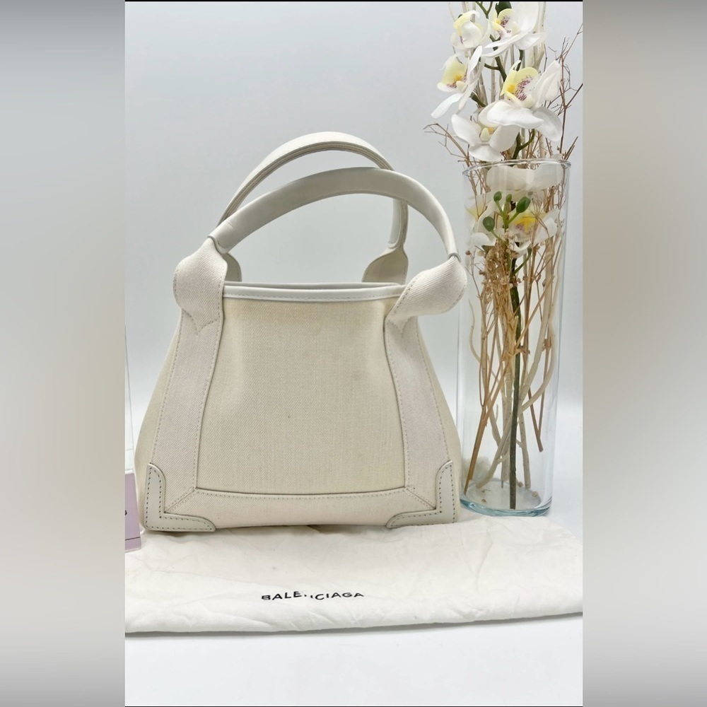 Balenciaga canvas off white cabas XS handbag - Picture 6 of 14